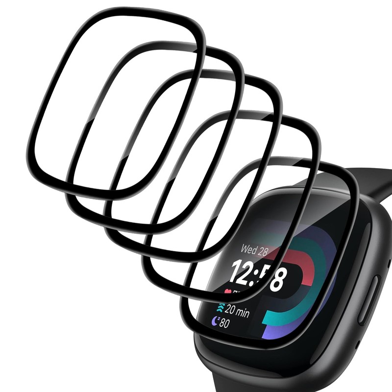 5 pcs Screen Protector for Fitbit Versa 4 / Fitbit Versa 3 / Fitbit Sense 2 /…