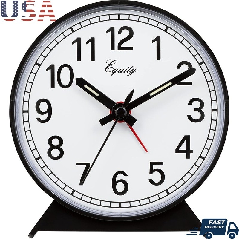 Classic Round Alarm Clock Manual Wind Up Loud Beep Luminous Indoor Timepiece New gallery