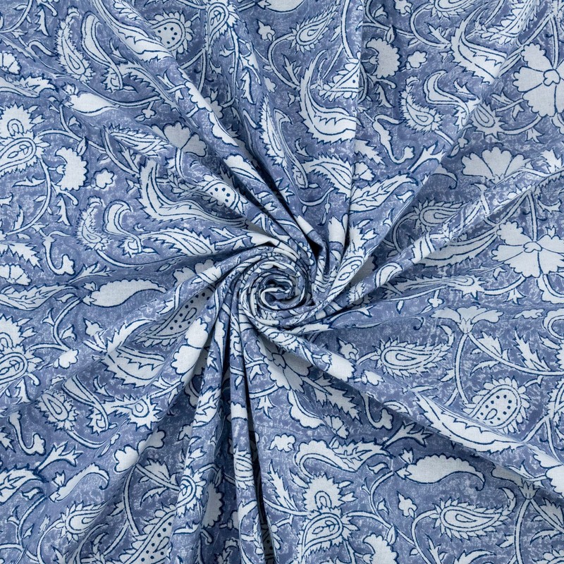 Hand Block Printed Tablecloth Cotton Table Cover Gift for Her Dining Tablecloth gallery