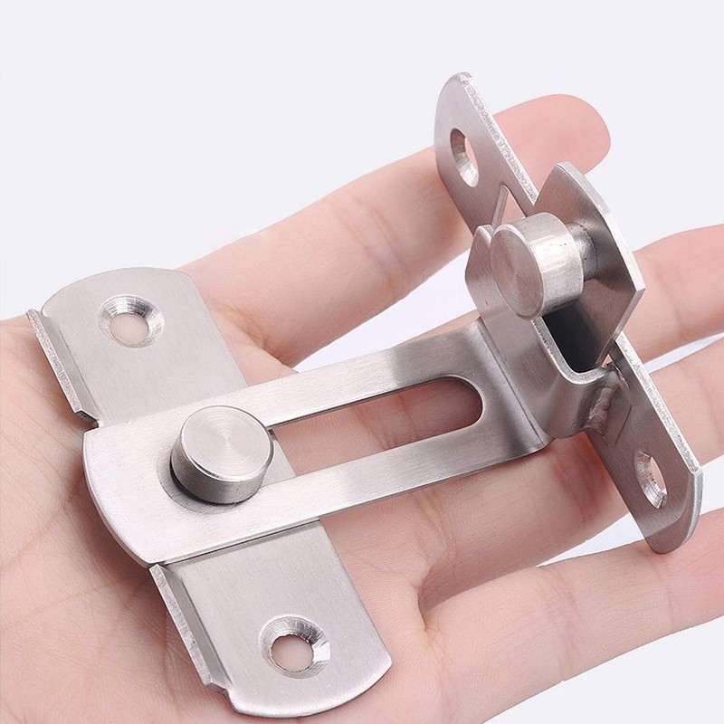 90 Degree Door Latch Sliding Screen Door Latch Barn Door Lock Hasp Latch gallery