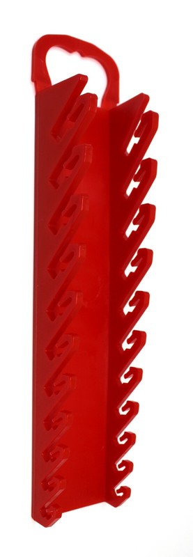 Red Plastic Portable 11-Tool Wrench Gripper Organizer Tray Holder gallery