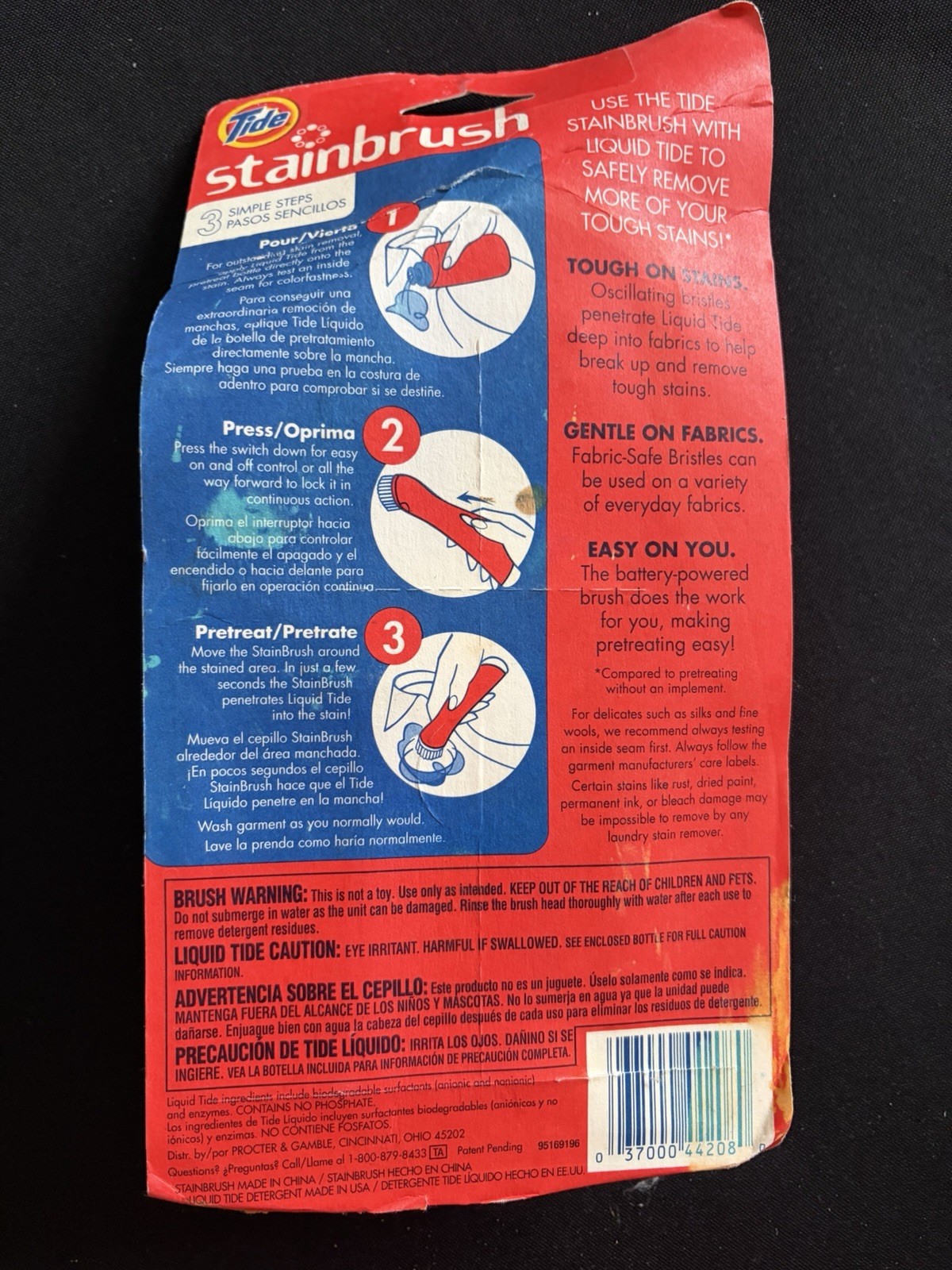 Tide Stainbrush Battery Powered Cleaning Brush 5 Oz Tide. New In Package gallery