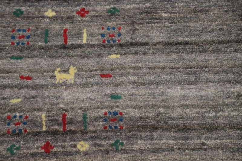 New Moden Luxury Hand Loom Viscose Silk Rug Color Greys & Charcoal Design Carpet gallery