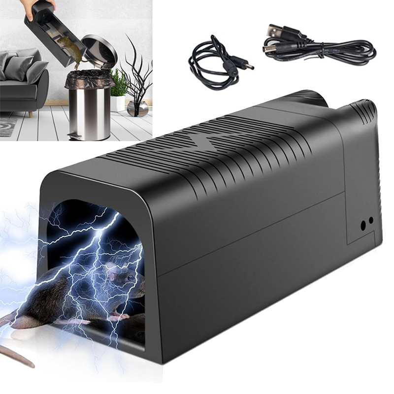 Electronic Mouse Trap Electric Rodent Zapper Upgraded Control Kill Big Rat Pest gallery