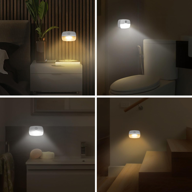 Motion Sensor Light Indoor Led Night Light Stick on Nightlight Battery Operated gallery