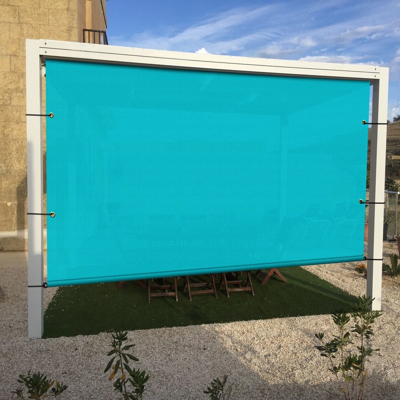 9' Waterproof Replacement Pergola Shade Cover Panel w/Rod Yard Garden Turquoise gallery