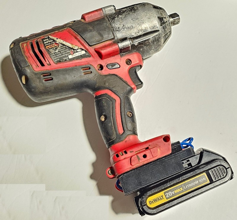 Compatible DeWalt Bauer Hercules 20V Battery Adapter Earthquake Impact Wrench gallery