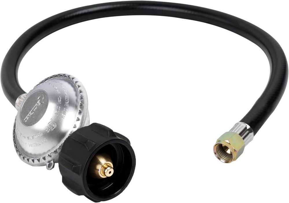 2 Ft. Universal Propane Gas Grill Regulator and Hose, Propane Gas Pit Grill Hose
