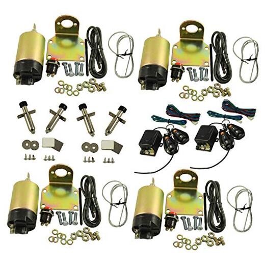 New Shaved Handle Door Popper 4 Door Kit Replacement for 85 Lb with 2 Remotes gallery