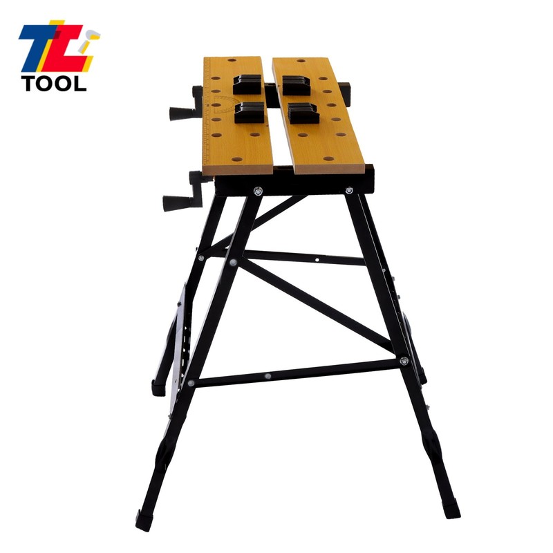 220Lb Multi Purpose Folding Portable Workbench W/ Measuring Ruler And Protractor gallery
