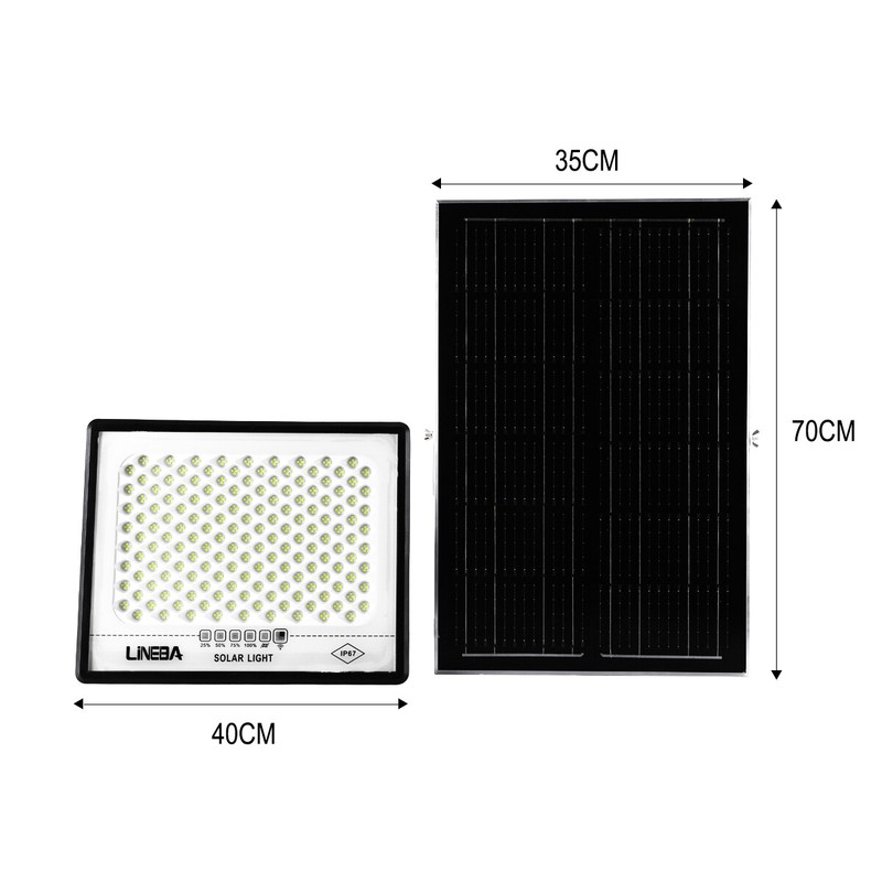 10000000LM LED Solar Security Light Outdoor, IP67 Waterproof Outdoor Flood Light gallery