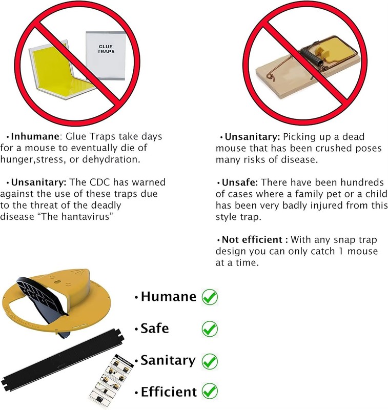 Mouse Rat Trap Flip & Slide Mouse Trap Bucket Catcher Mousetrap Slide Bucket Lid gallery