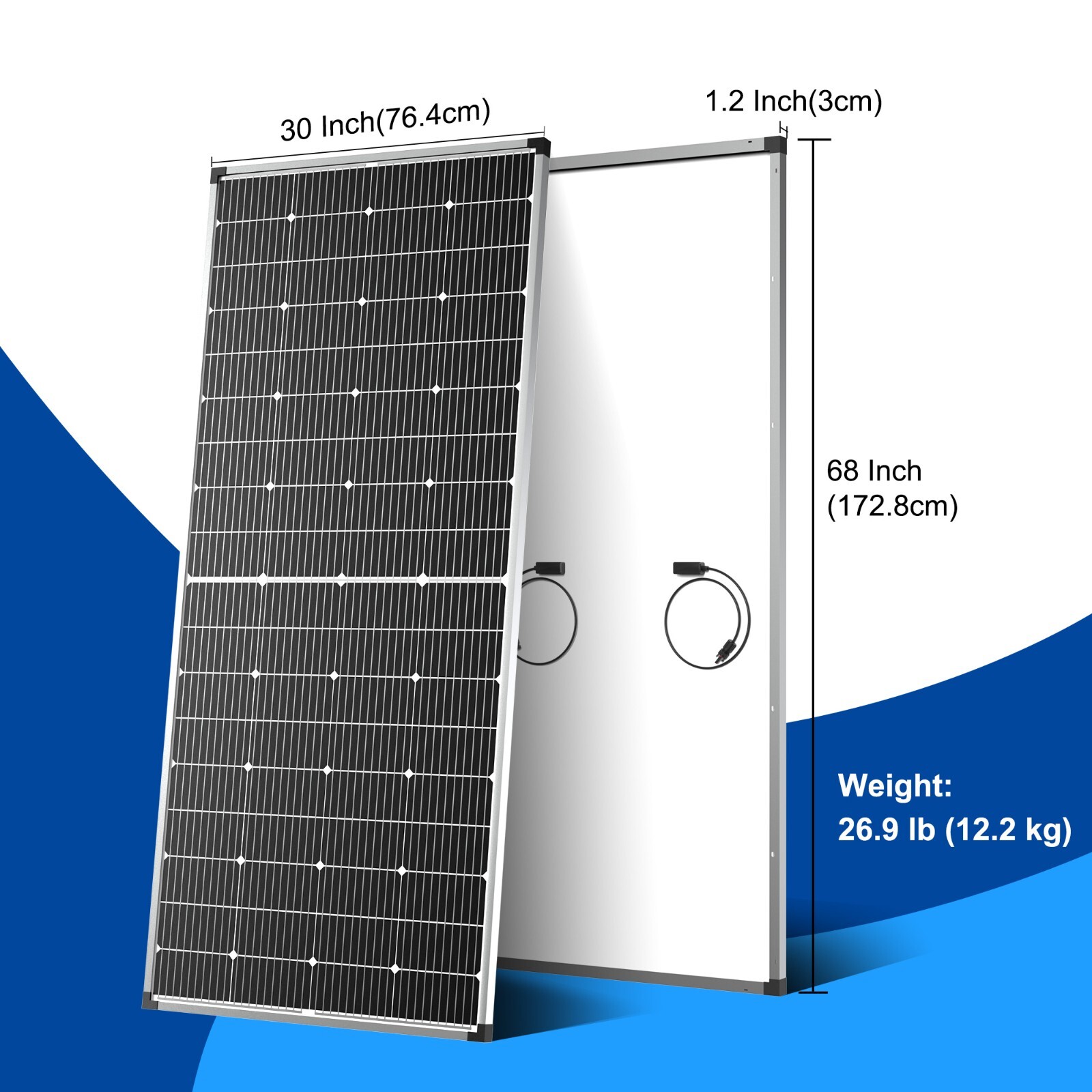 Solar Panel 250W 12 Volt 10BB Cell,Mono High-Efficiency 250 Watt 12V PV Module gallery