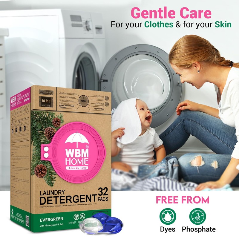 32-Pack Laundry Recyclable Packaging Green for Eco Detergent Pods gallery