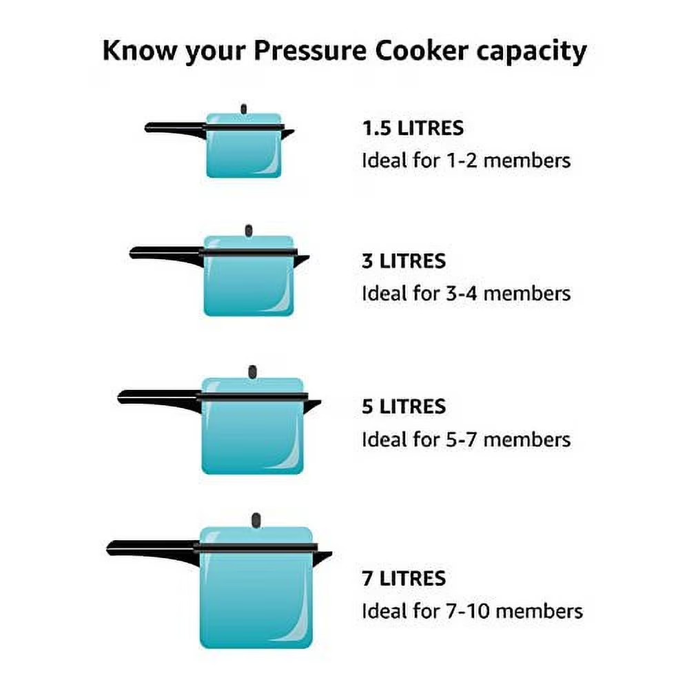 Prestige Popular Aluminium Pressure Cooker, 5 Liters gallery