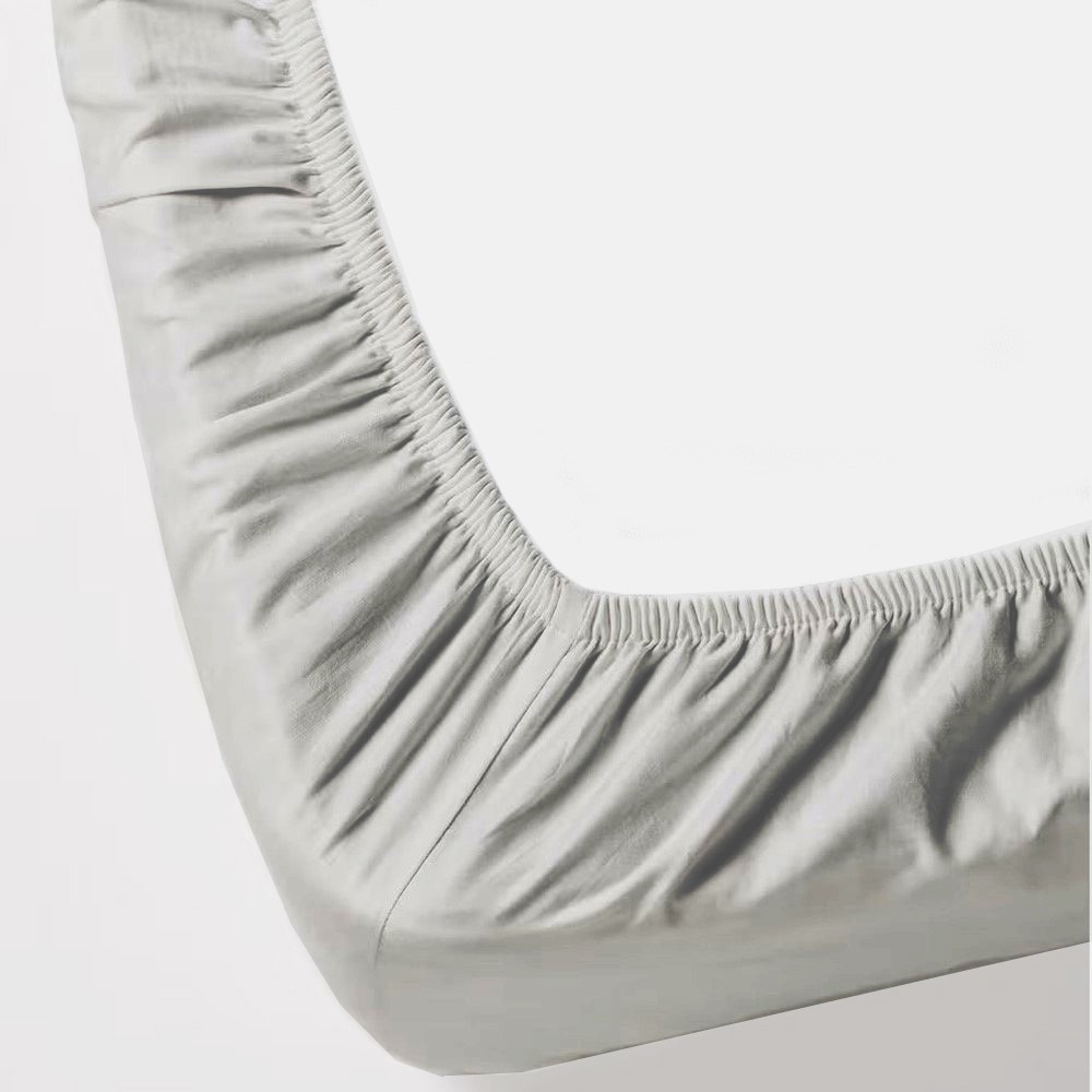 Solid Silver - 1 Piece Fitted / Bottom Sheet 600 TC 100% Egyptian Cotton gallery