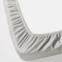 Solid Silver – 1 Piece Fitted / Bottom Sheet 600 TC 100% Egyptian Cotton