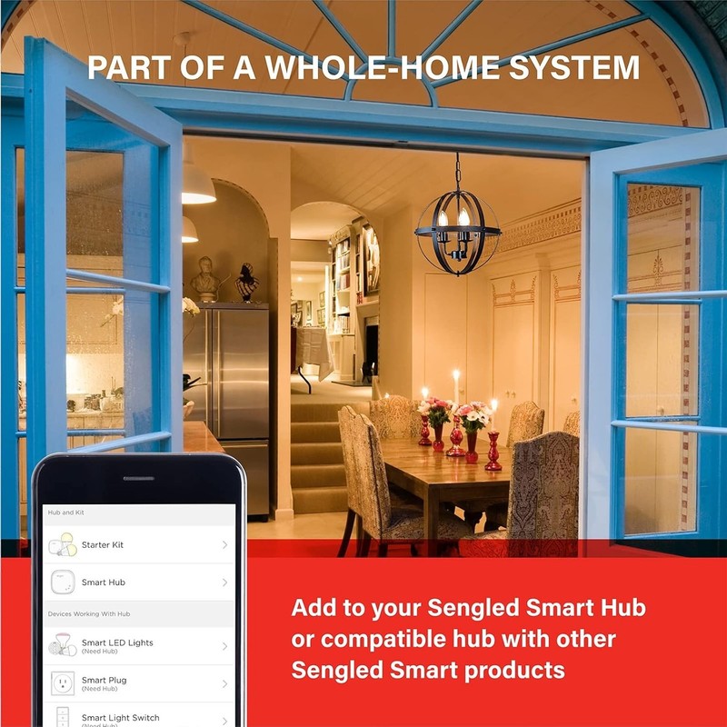 Sengled Zigbee Smart Light Bulbs Model: E11-G13 - Soft White (2700k) 2 Pack 60W gallery