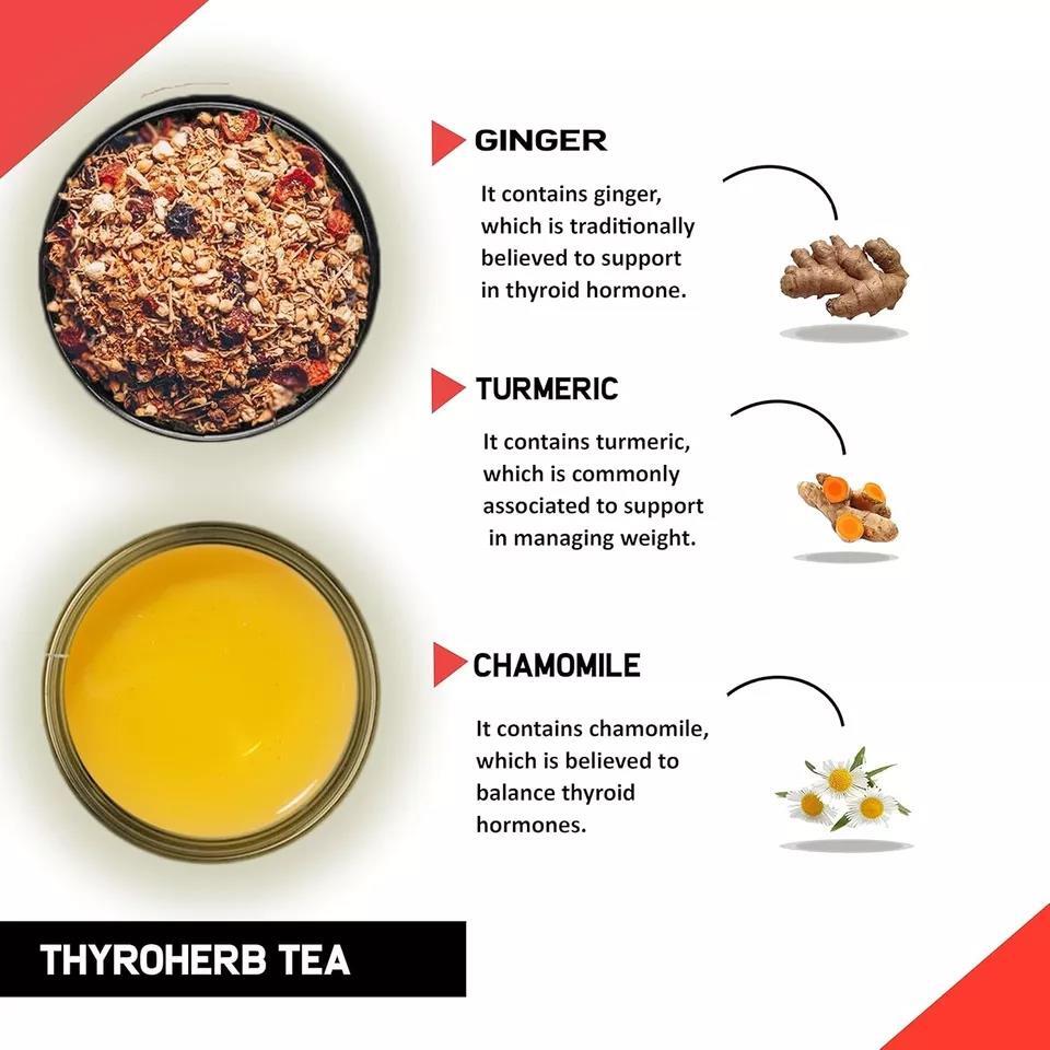 TEACURRY Thyro Herb Tea (30 Tea Bags) Helps With Thyroid Support gallery