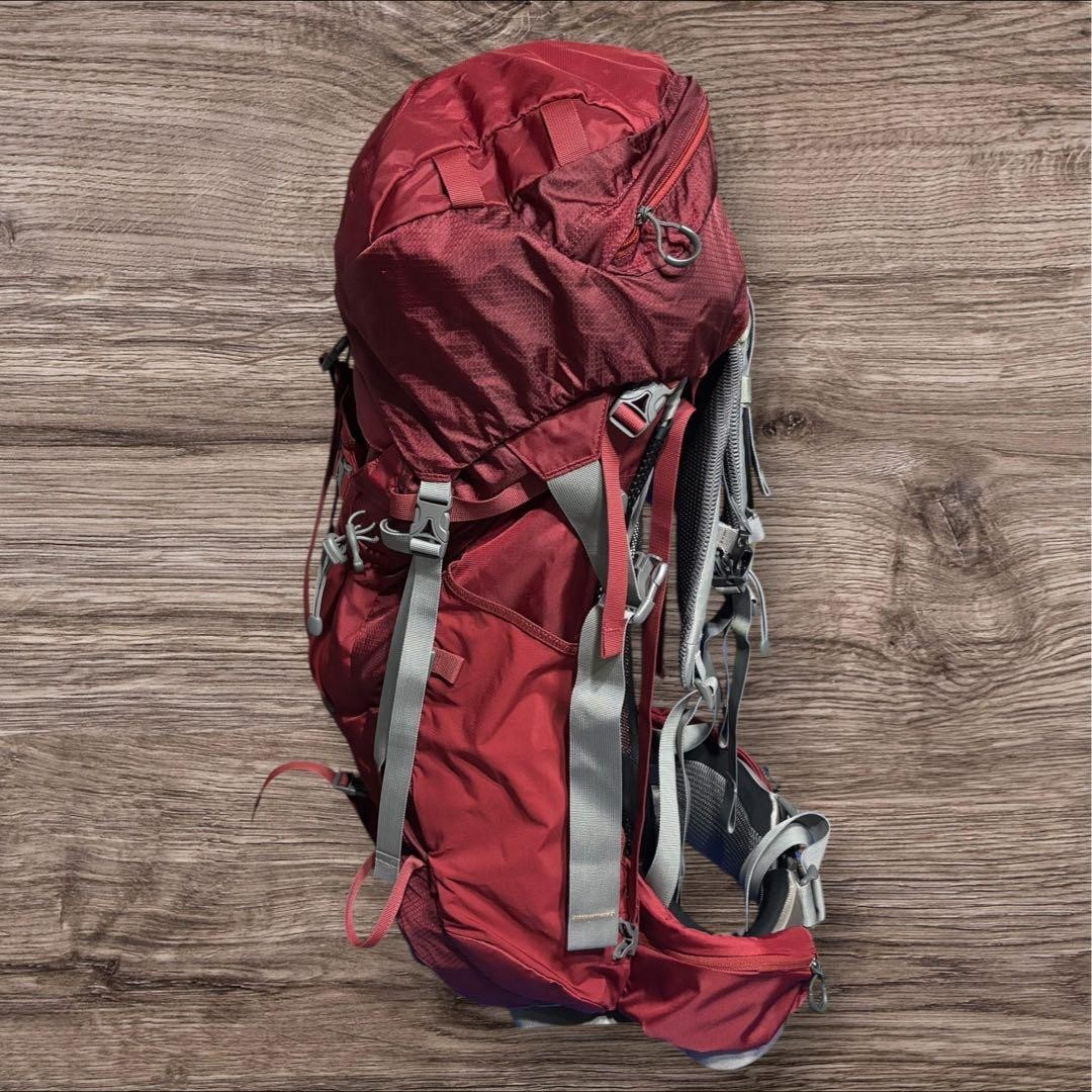 OSPREY Backpack Aether 70 Red 70L airscape Back Panel System Lightweight design 4