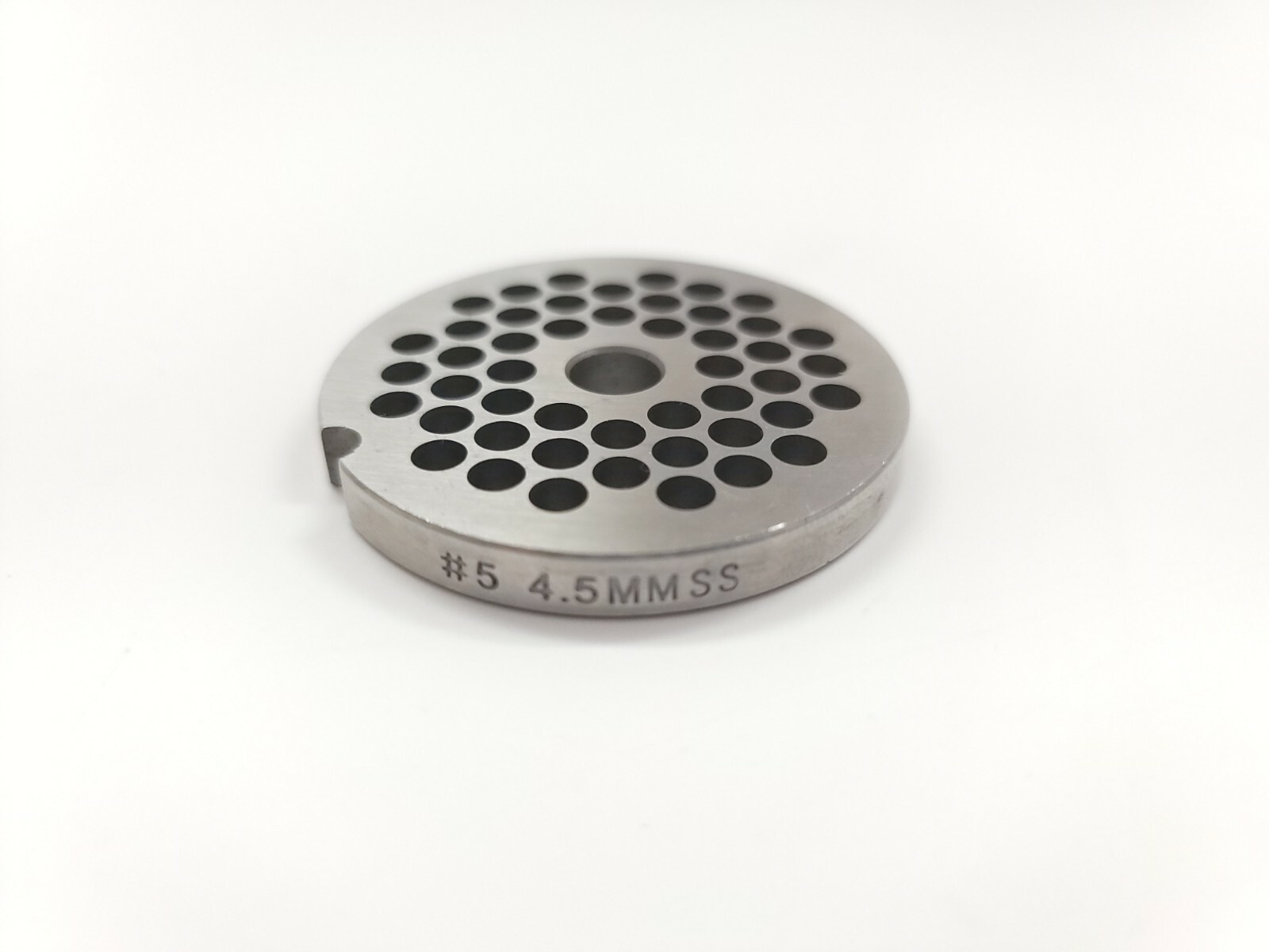 LEM # 5 Stainless Steel Grinder Plate - 4.5MM (3/16") gallery