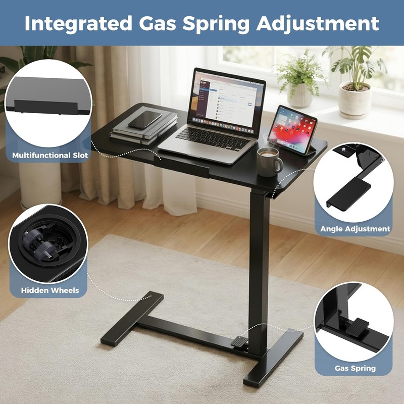 Small Standing Bilateral Inversion Desk,Portable Mobile Desk,Height Adjustable gallery