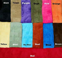 Luxurious Fleece Throw Blanket Super Soft 14 Solid Colors Queen King Full Size