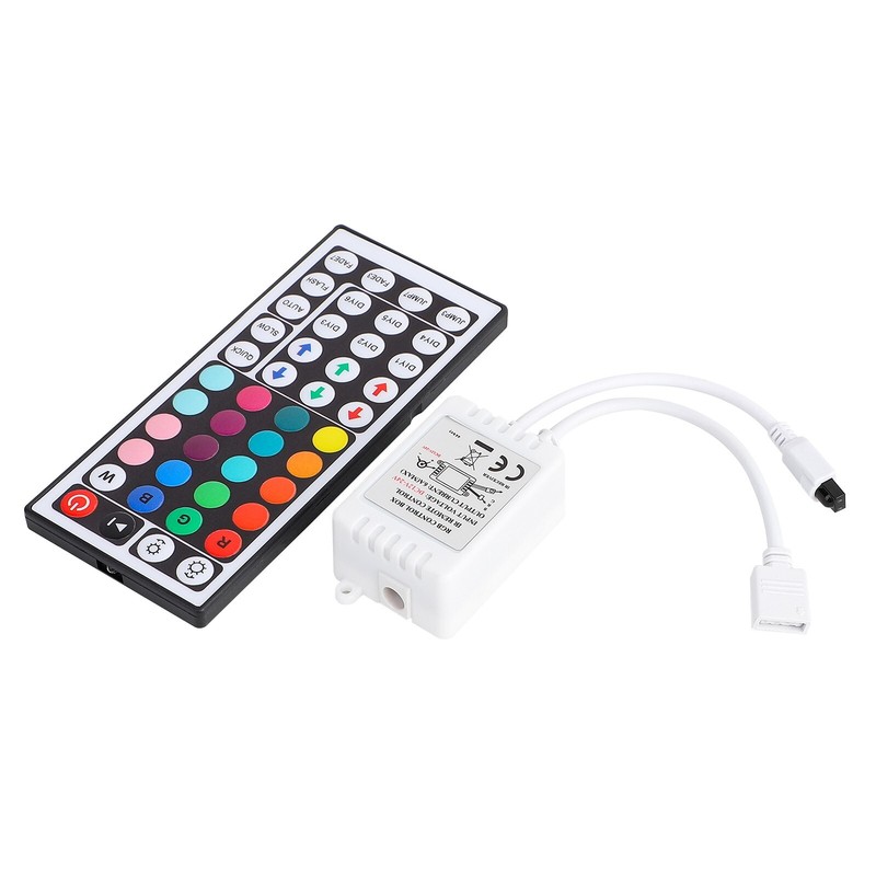 RGB LED Controller 44 Keys IR Remote Control for 12V/24V LED Strip Light 4 Pin gallery