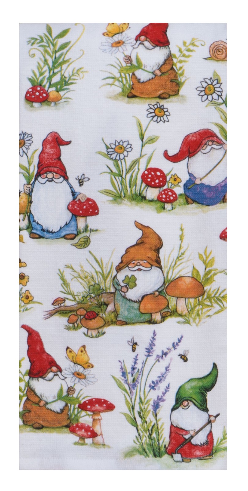 Kay Dee Designs Garden Gnomes Toss Dual Purpose Terry Towel gallery