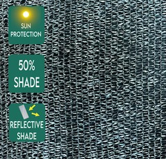 Reflective 50% Silver Lining Heat Reflector Shade Cloth- Summer Time *Free Shipp