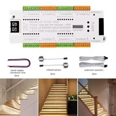 V2 Stair LED Motion Sensor Controller 32 Channel Stairway PIR Night Light Dimmer