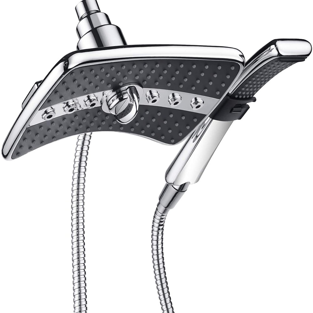 New "Bright Showers" Multi Function Rain Chrome Shower Head PSS3919-01