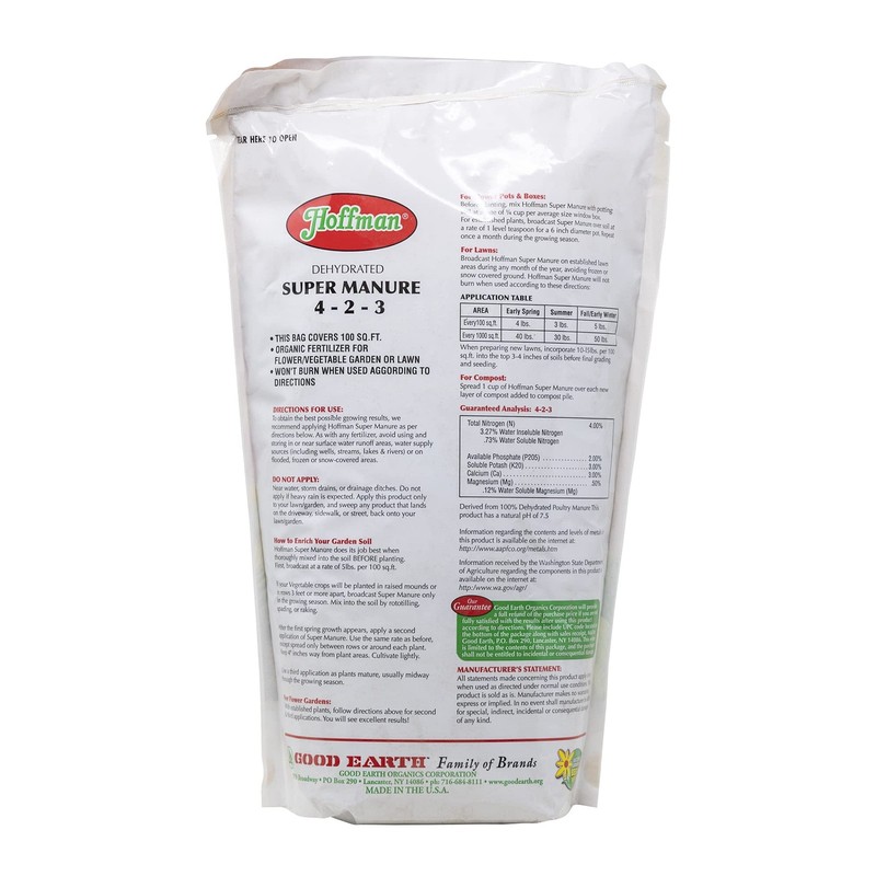 Hoffman 20505 Dehydrated Super Manure 4-2-3, 5 Pounds gallery