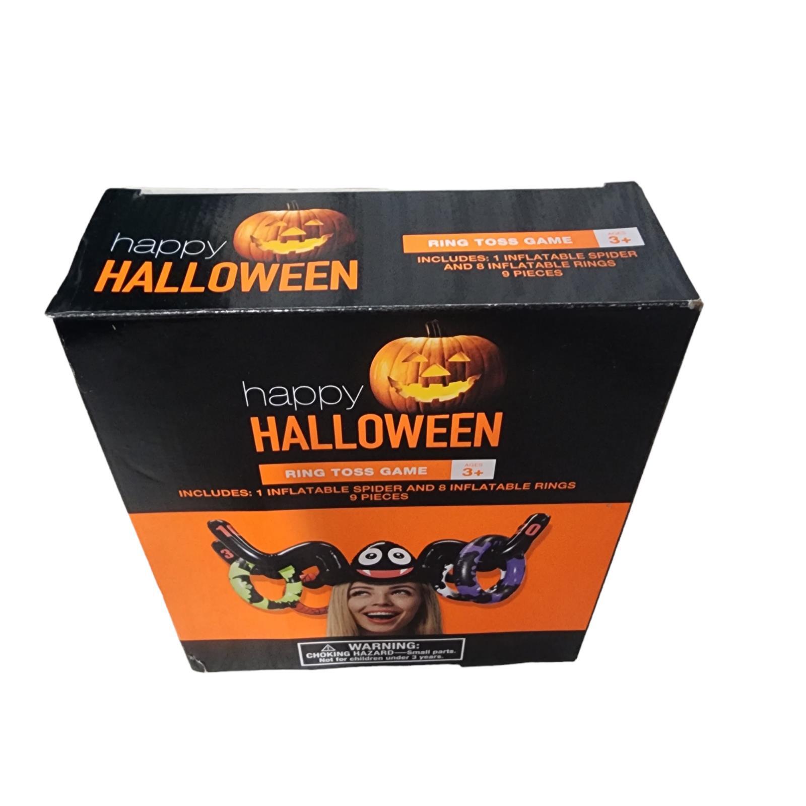 Inflatable Ring Toss Game Spider Hat Blow Up Rings Halloween Party Game gallery