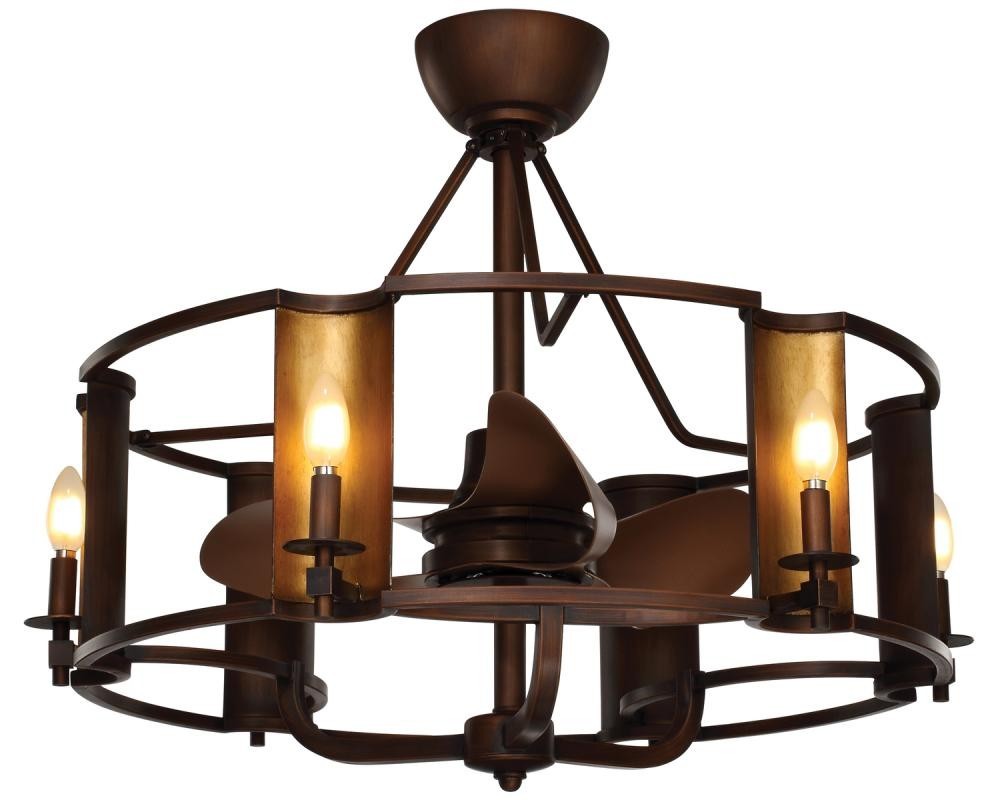 Maxim Lighting 60012CHBGLD Candella 6-Light LED Chandelier with Fan gallery