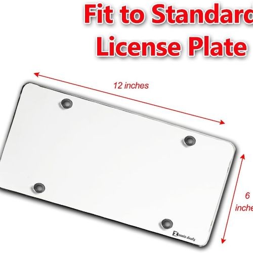 Clear License Plate Covers - 2-Pack – Novelty/License Plate Clear Flat Shields gallery