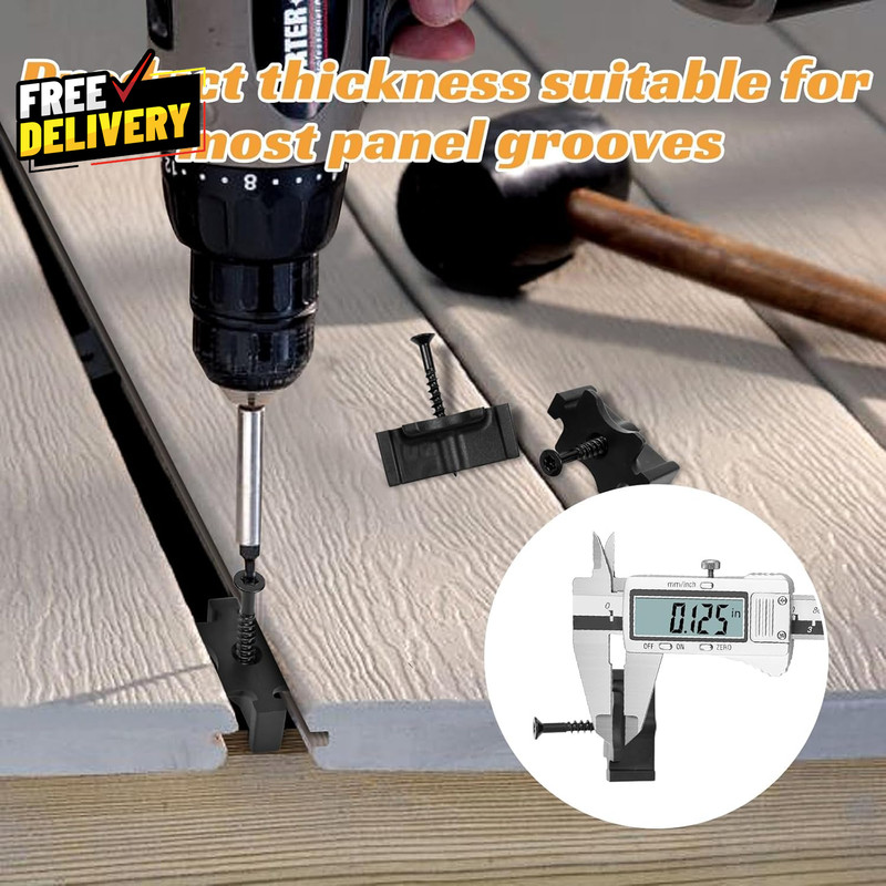 200 Pack Hidden Deck Fasteners for Composite Decking Clips with Screws Kit... gallery