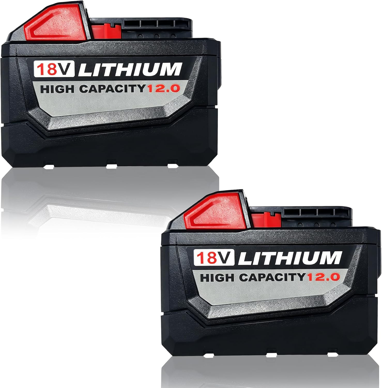2-Pack Extended Capacity Lithium Battery for Milwaukee M18 12.0Ah (48-11-1860) gallery
