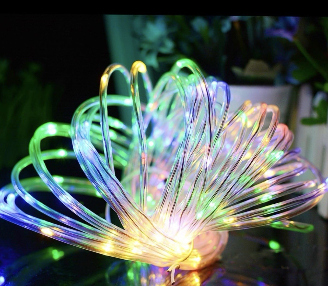 120LED Rope Battery String Light Outdoor Waterproof Fairy Fence Light Garden gallery