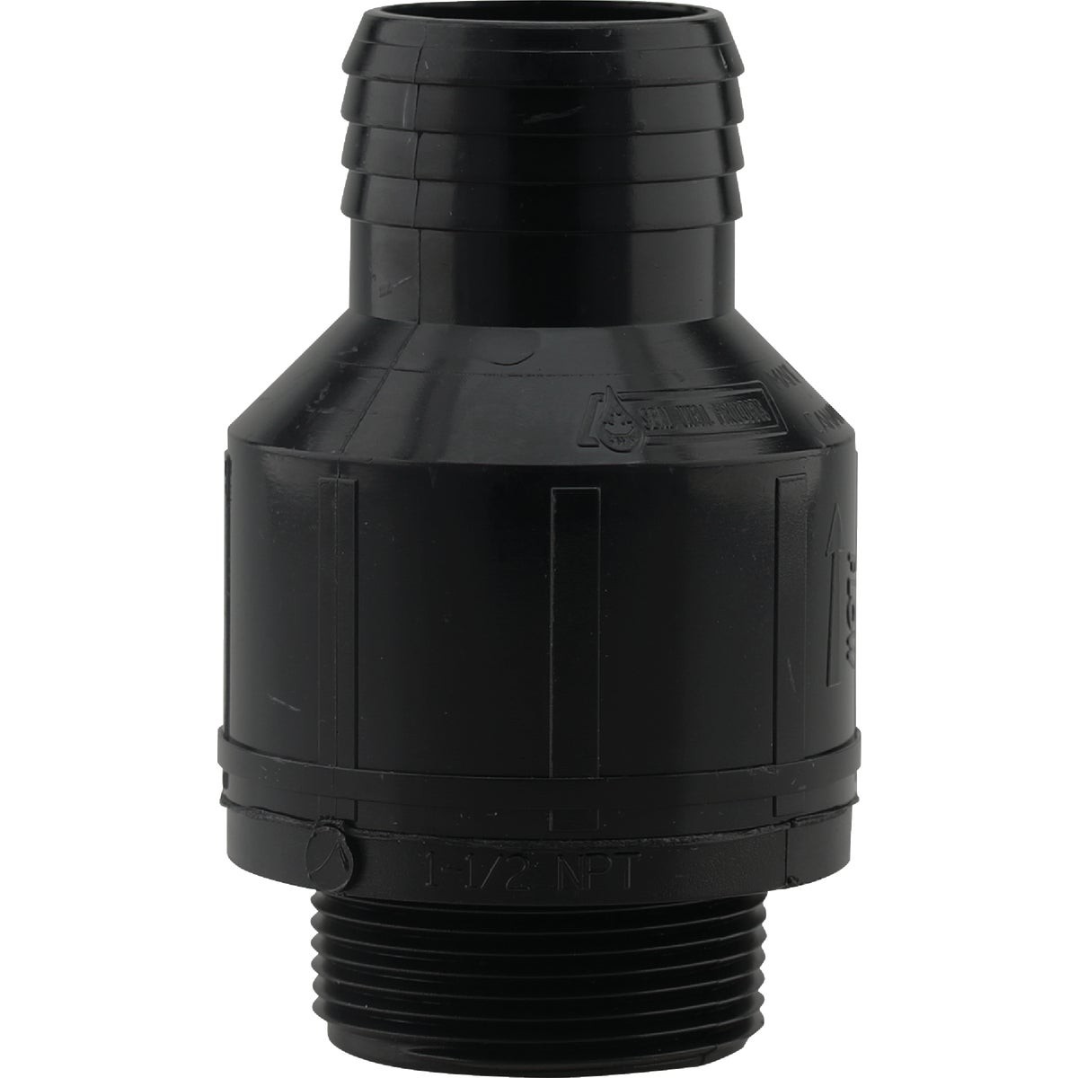 PLUMBEEZE 1-1/2 In. ABS Thermoplastic Full-Flow Sump Pump Check Valve PLUMBEEZE gallery