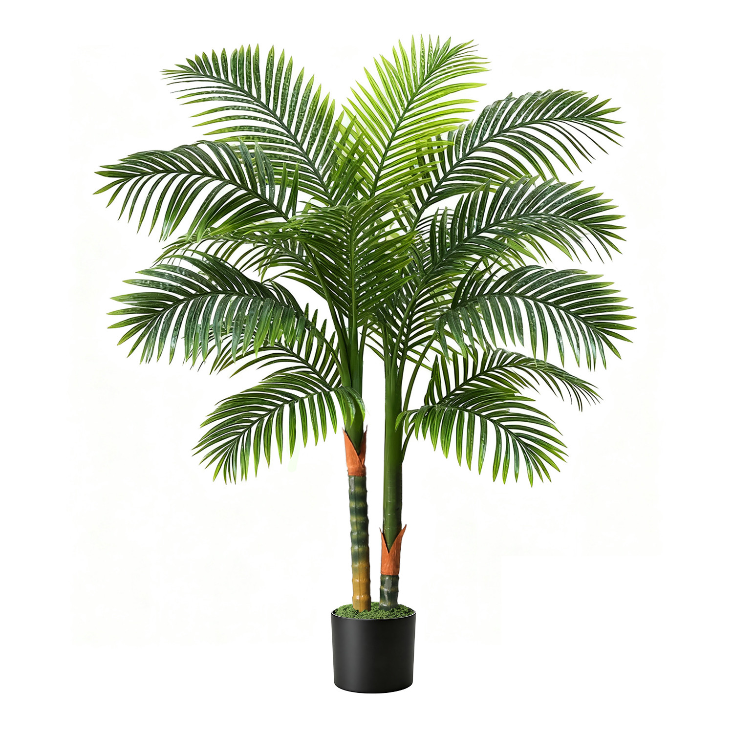 NOVAROOT Artificial 6Ft Tall Palm Tree with Lights Home Garden Decor Fake Trees gallery