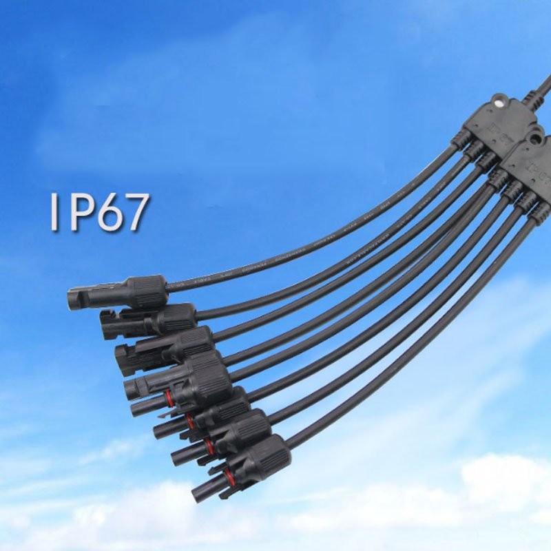 Solar Panel Connector Y Branch Cable Connection Adapter Waterproof Plug Kit M/F gallery