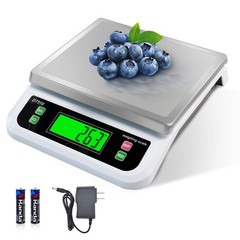 Large Digital Kitchen Scale 40kg/88lbs Commercial Food Scale with Tare and PC…