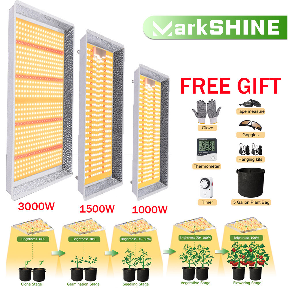 3000W 1500W 1000W Sunlike Full Spectrum Dimmable LED Grow Light Indoor Plants US gallery