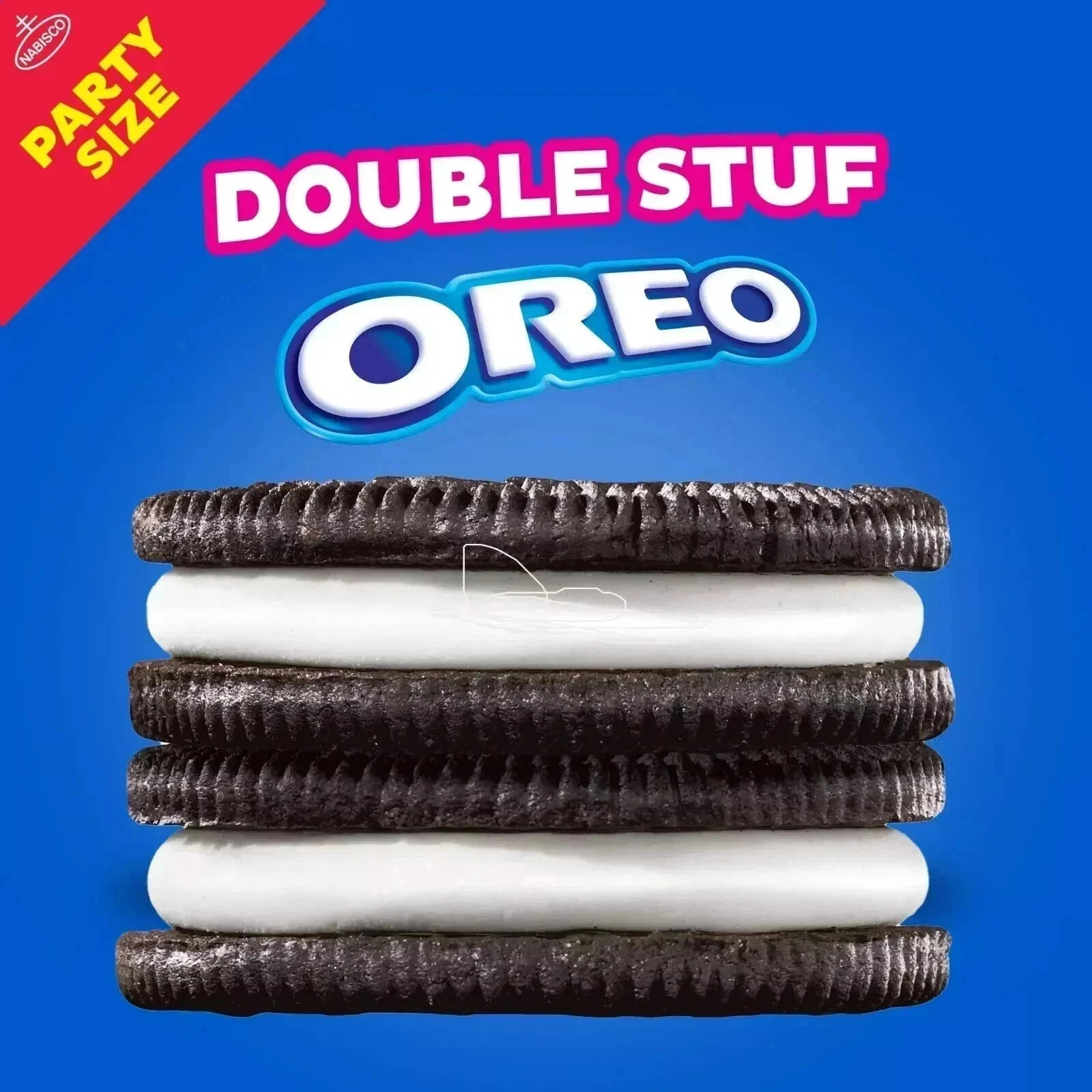 OREO Double Stuf Chocolate Sandwich Cookies, Party Size, 24.95 oz package, gallery