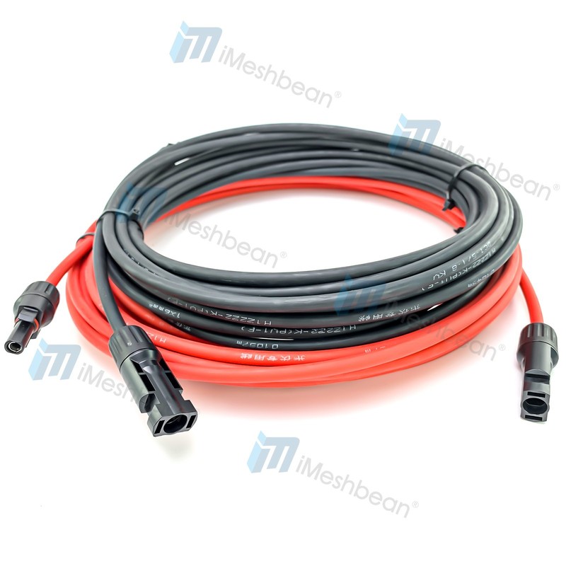 30 FT Solar Wire 10 AWG Solar Panel Extension Cable w/ Flexible Wire Connectors gallery