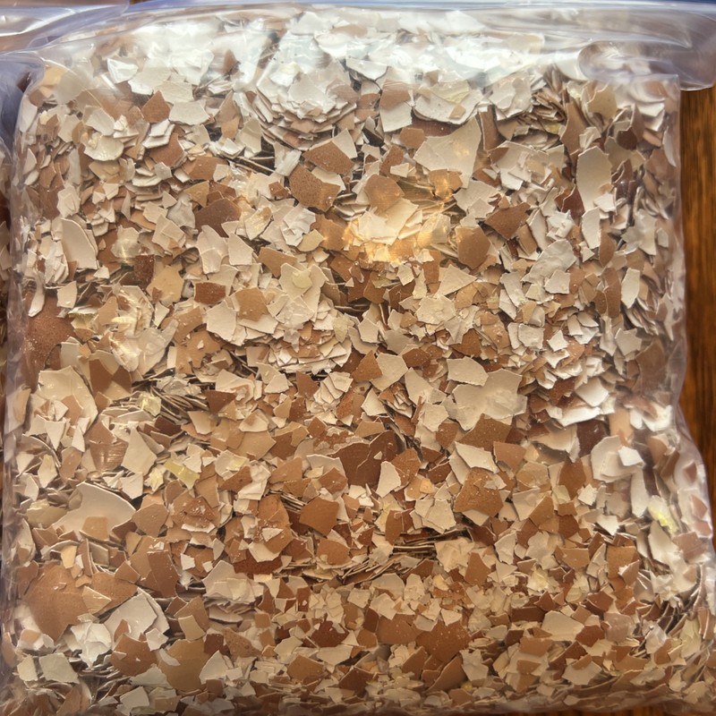 10# Bulk Crushed Egg Shells Garden Houseplant Lawn Calcium Fertilizer Free Range gallery