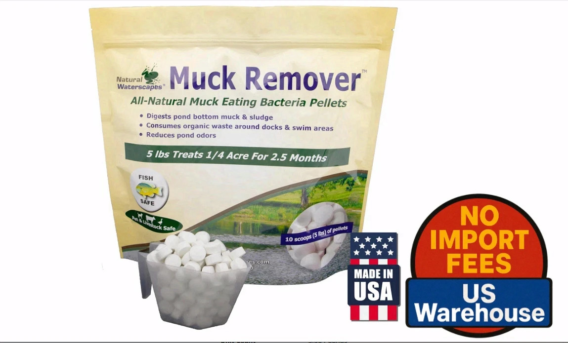 Muck Remover Pellets 5 lb - Lake & Pond Sludge Reducer Treats 1.25 Acres gallery