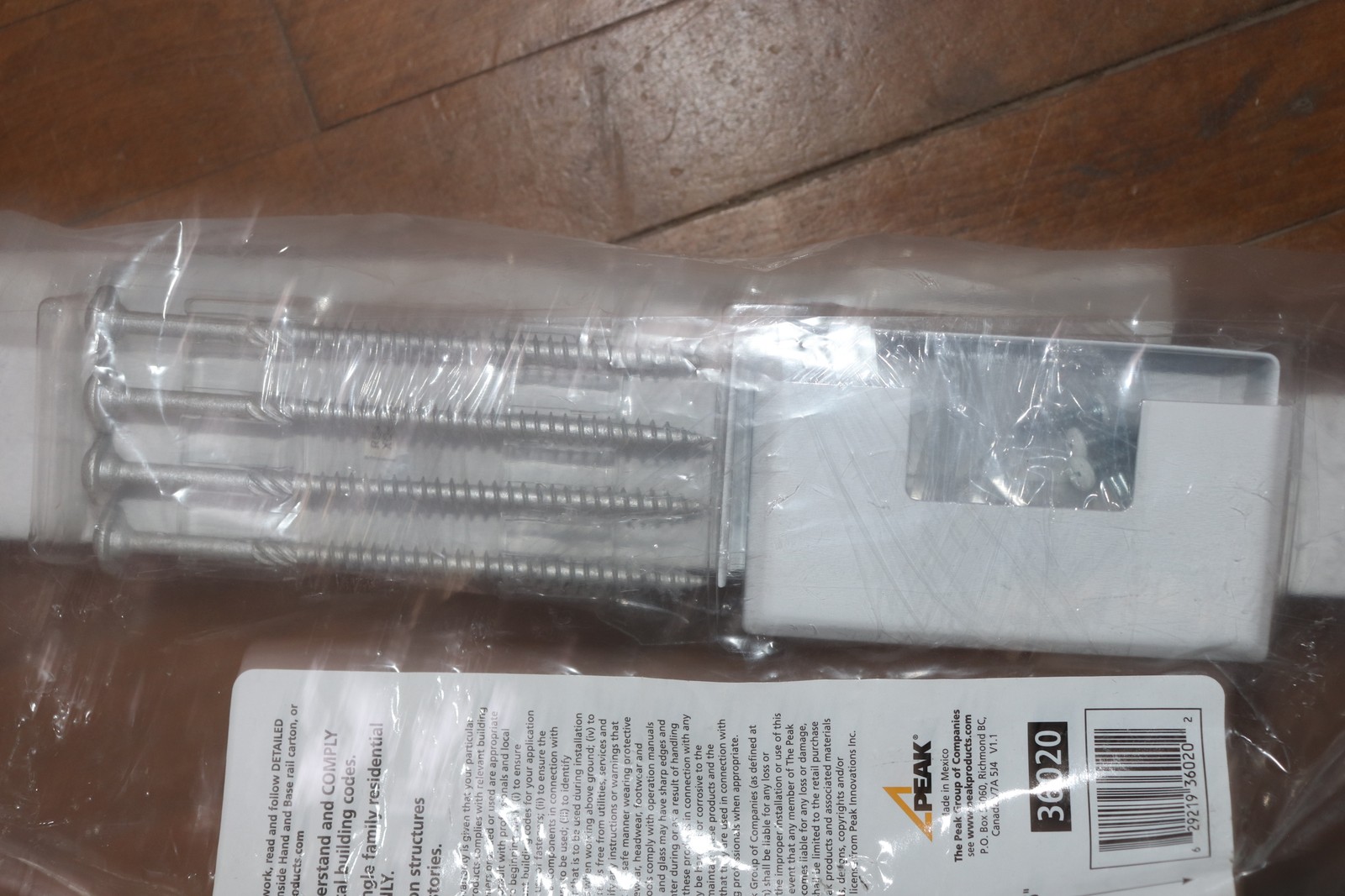 Peak Deck Railing Corner Post Kit White Aluminum 36 H x 4 W 36020 gallery