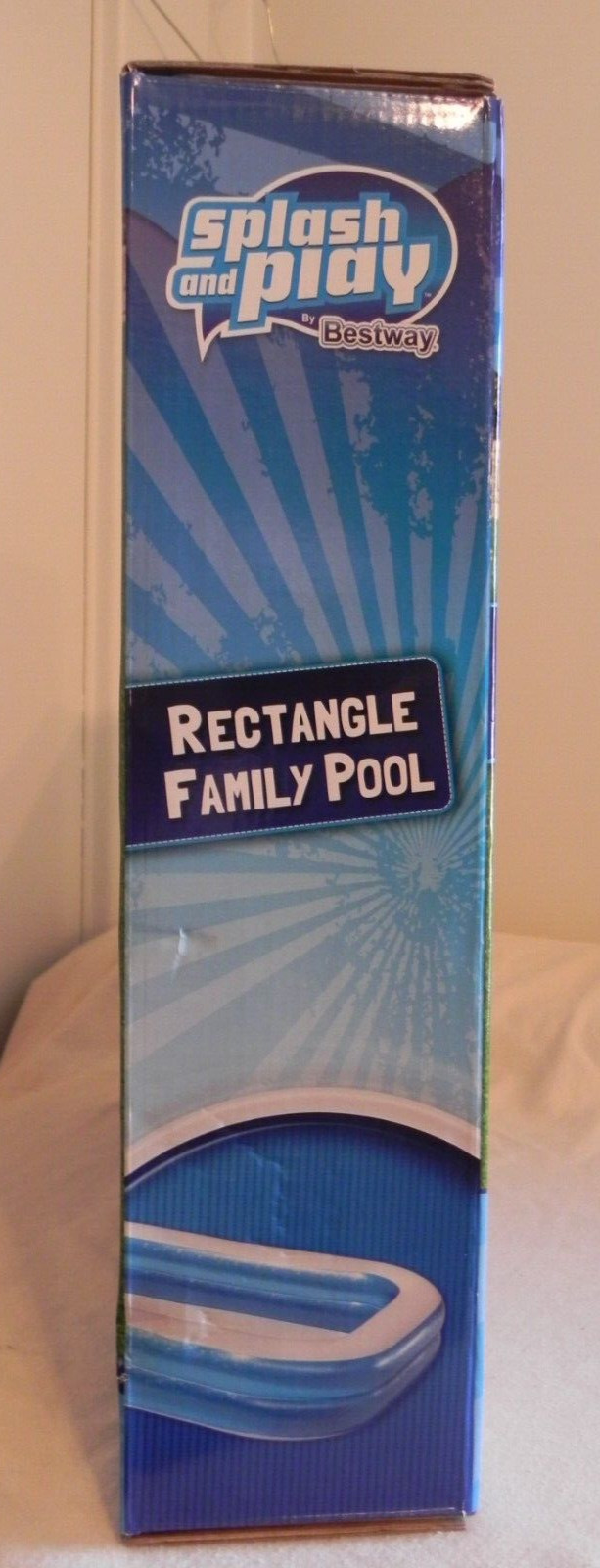 Bestway Splash and Play Rectangle Family Pool, 8 ft 7 in x 69 in x 20 in Ages 6+ gallery